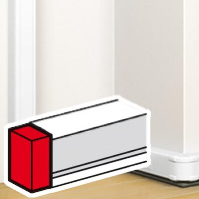 Крайно капаче за кабелен канал 80х50мм с капак 45 DLP Legrand | JAR Computers Крайно капаче за кабелен канал 80х50мм с капак 45 DLP Legrand