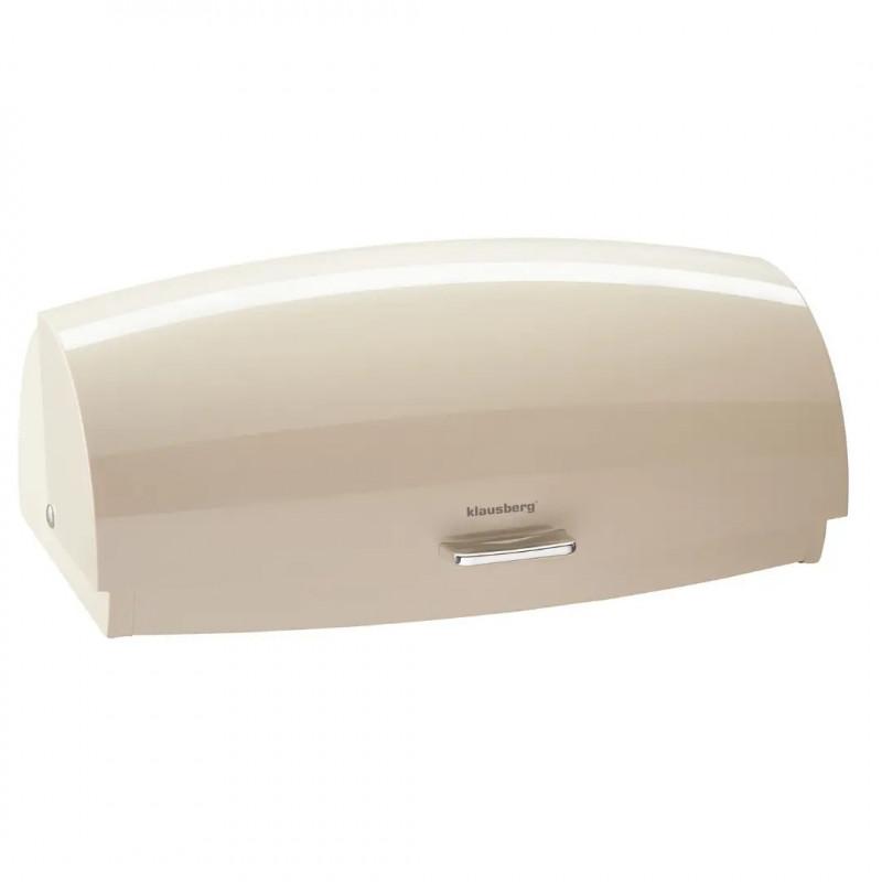 Кутия за хляб Klausberg KB 7932, 45 см, Ергономична дръжка, Метална, Бежов | JAR Computers Кутия за хляб Klausberg KB 7932, 45 см, Ергономична дръжка, Метална, Бежов