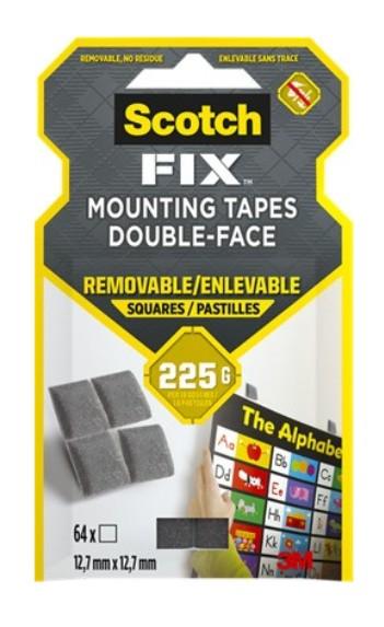 Монтажни квадрати Scotch-FIX 108 Interior, 12.7 х 12.7 мм, презалепващи, издържливост 225 г, 64 бр. | JAR Computers Монтажни квадрати Scotch-FIX 108 Interior, 12.7 х 12.7 мм, презалепващи, издържливост 225 г, 64 бр.