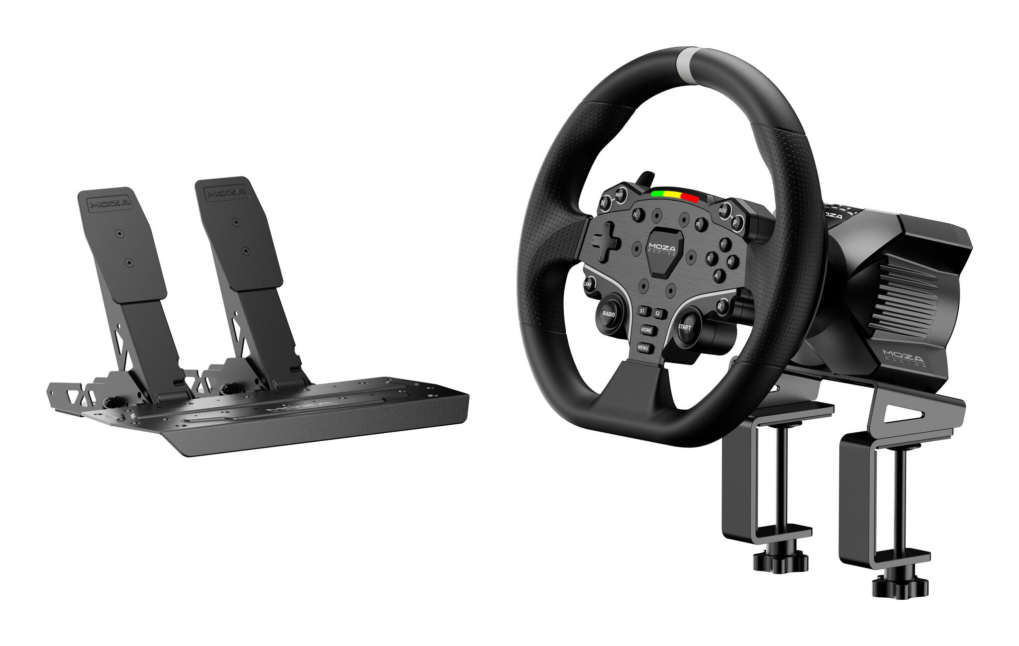 Moza Racing RS074 джойстик и гейм пад Черен Bluetooth/USB Волан + Педали Цифров Персонален компютър | JAR Computers Moza Racing RS074 джойстик и гейм пад Черен Bluetooth/USB Волан + Педали Цифров Персонален компютър