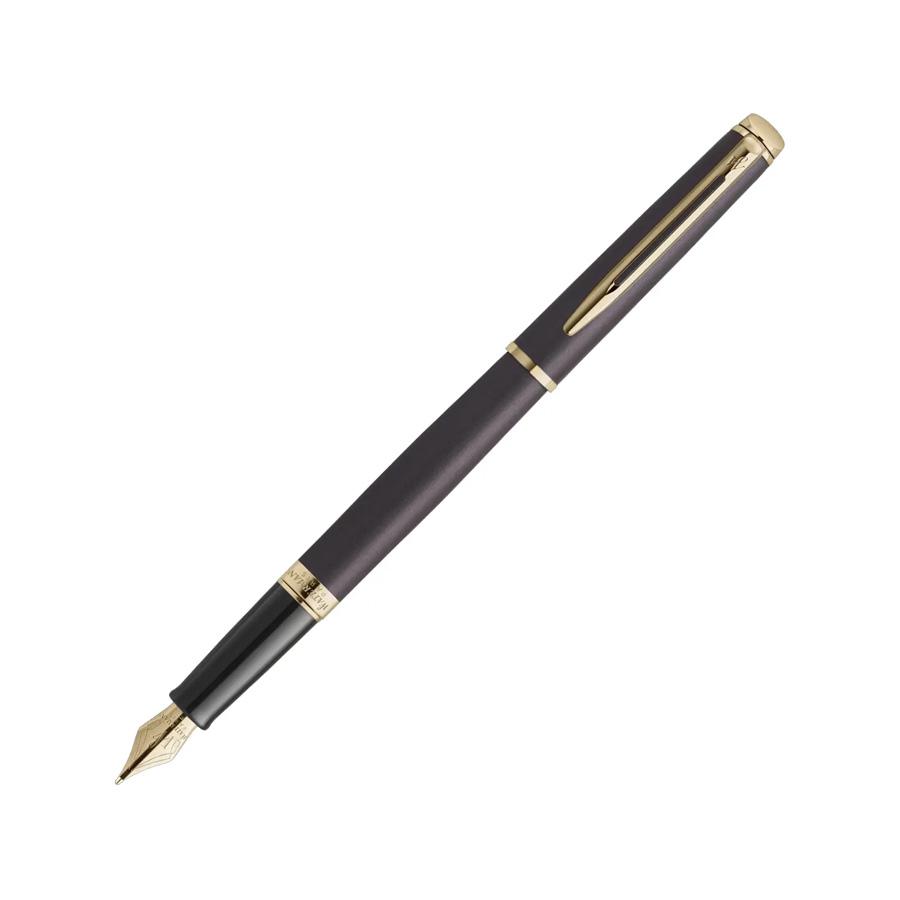 Писалка Waterman Hemisphere Understated Black GT, стоманено тяло, позлатен клип, син | JAR Computers Писалка Waterman Hemisphere Understated Black GT, стоманено тяло, позлатен клип, син