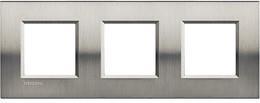 Рамка 3х2 мод. метална правоъгълна Brushed steel LL Bticino | JAR Computers Рамка 3х2 мод. метална правоъгълна Brushed steel LL Bticino