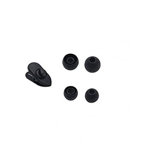 Samsung Silicone Earbuds Tips and Clip - силиконови тапи за слушалки (размер S и L) и щипка за кабел (черен)