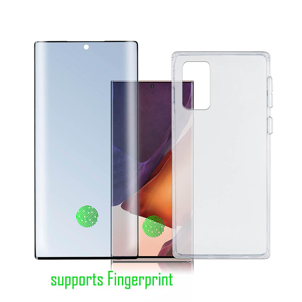 Тънък силиконов кейс и стъклено защитно покритие за дисплея на Samusg Galaxy Note 20 Ultra - 4smarts 360° Premium Protection Set UltraSonix (прозрачен) | JAR Computers Тънък силиконов кейс и стъклено защитно покритие за дисплея на Samusg Galaxy Note 20 Ultra - 4smarts 360° Premium Protection Set UltraSonix (прозрачен)