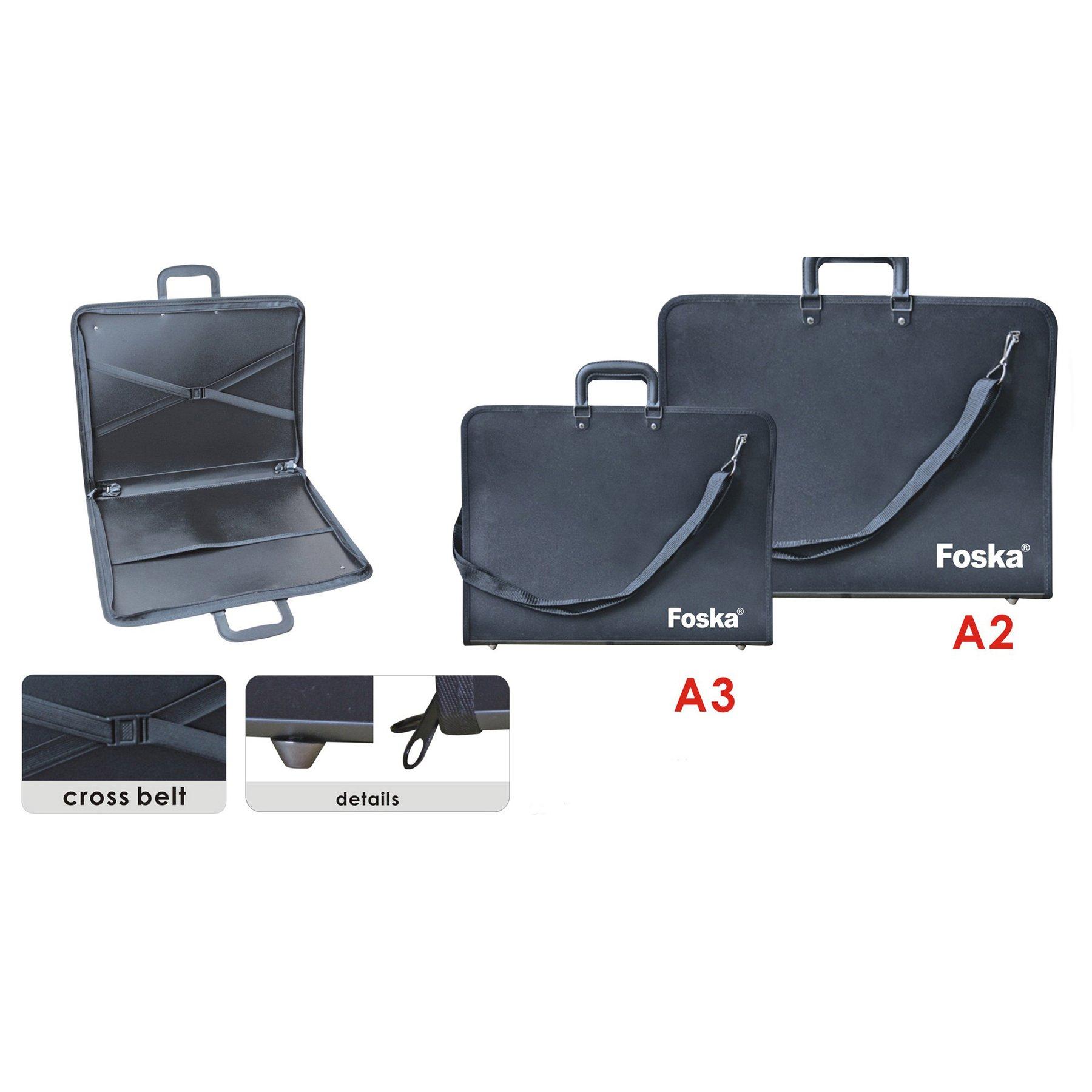 Foska Чанта за художници, A3, 46.5 x 35 x 3.8 cm, черна | JAR Computers Foska Чанта за художници, A3, 46.5 x 35 x 3.8 cm, черна