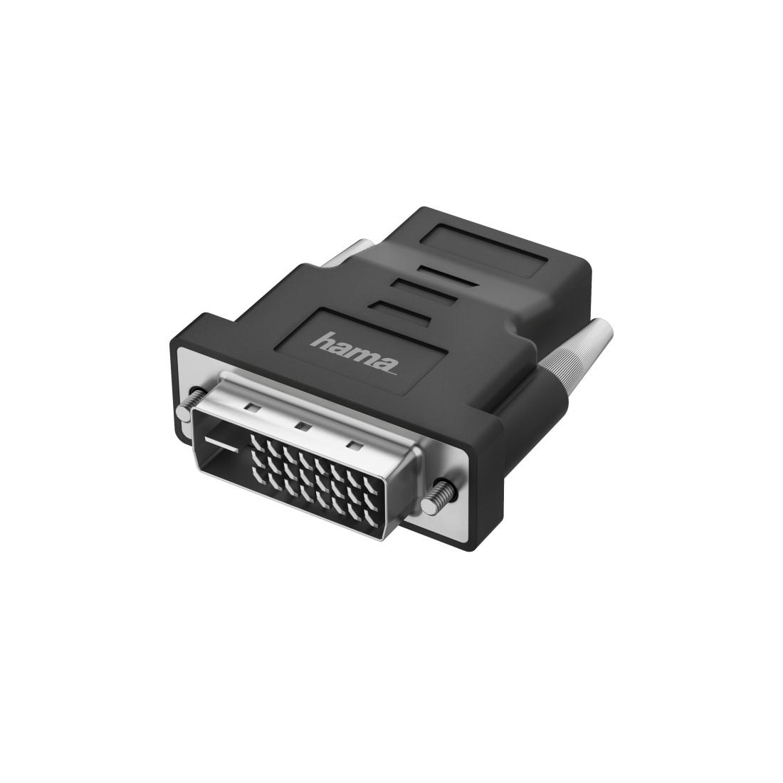 Hama 00205169 кабелен преобразувател мъжко/женско DVI HDMI Черен | JAR Computers Hama 00205169 кабелен преобразувател мъжко/женско DVI HDMI Черен
