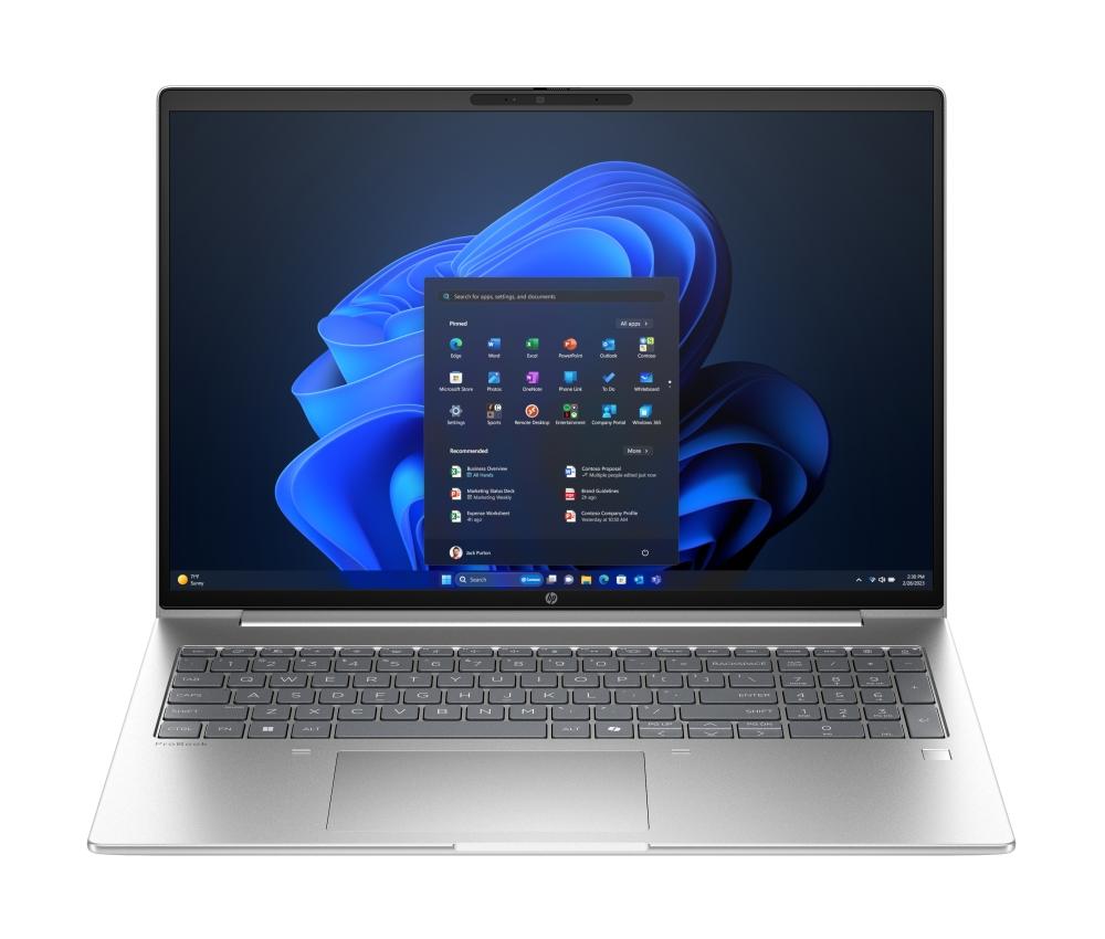 HP ProBook 4 G1iR 16" Pike Silver, Core 5 120U(up to 5Ghz/12MB/10C), 16" WUXGA AG 300nits, 16GB 5600Mhz 1DIMM, 512MB PCIe SSD, WiFi 6E + BT 5.3, FPR, Backlit Kbd, 3C Batt, Win 11 Pro, 3Y Offsite