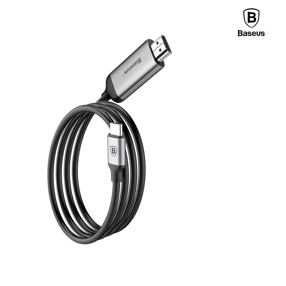 Кабел за свързване от USB-C към HDMI 4K - Baseus C-Video USB-C to HDMI Male Cable (1.8м) (черен) | JAR Computers Кабел за свързване от USB-C към HDMI 4K - Baseus C-Video USB-C to HDMI Male Cable (1.8м) (черен)