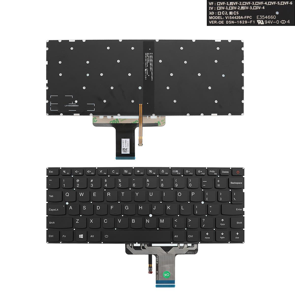 Клавиатура за лаптоп Lenovo Ideapad 710S-13IKB 710S-13ISK Air 13 Pro 13.3" Black Without Frame With Backlit / Черна Без Рамка с Подсветка - Оригинална | JAR Computers Клавиатура за лаптоп Lenovo Ideapad 710S-13IKB 710S-13ISK Air 13 Pro 13.3" Black Without Frame With Backlit / Черна Без Рамка с Подсветка - Оригинална