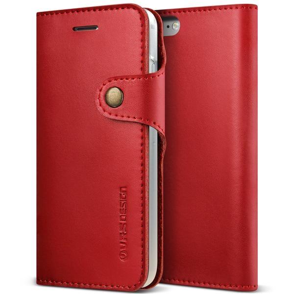 Кожен калъф (естествена кожа), тип портфейл за iPhone 8, iPhone 7 - Verus Native Diary Case (червен) | JAR Computers Кожен калъф (естествена кожа), тип портфейл за iPhone 8, iPhone 7 - Verus Native Diary Case (червен)