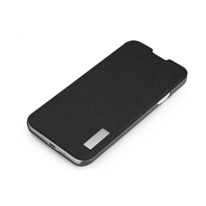 Кожен калъф, тип портфейл за LG Optimus G Pro - Rock Elegant Flip Case (черен) | JAR Computers Кожен калъф, тип портфейл за LG Optimus G Pro - Rock Elegant Flip Case (черен)