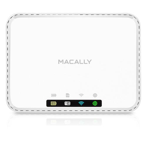 Macally WiFiSD2 Wi-Fi media hub and battery - Wi-Fi устройство за съхранение на данни с вградена външна батерия (бял) | JAR Computers Macally WiFiSD2 Wi-Fi media hub and battery - Wi-Fi устройство за съхранение на данни с вградена външна батерия (бял)
