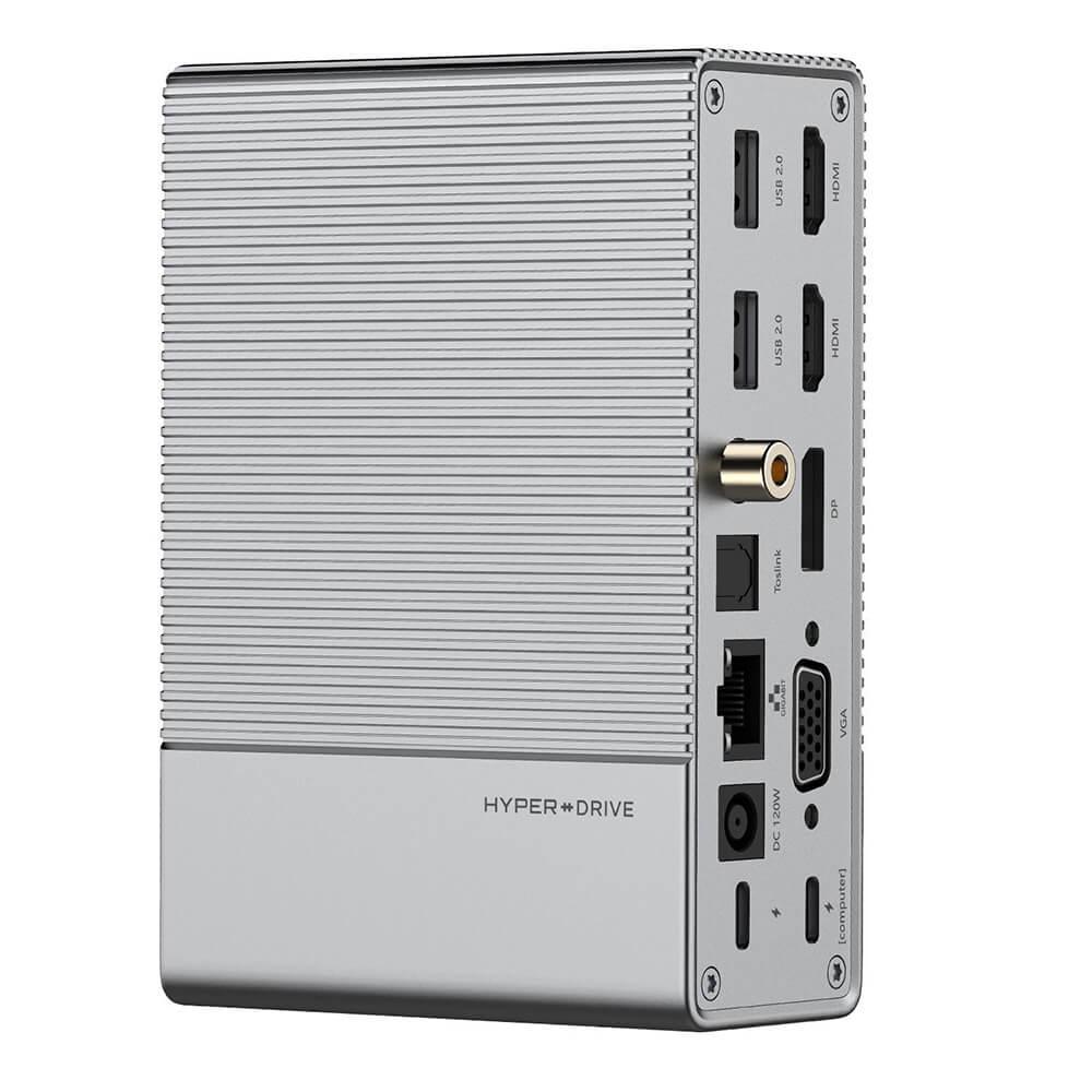Мултифункционален хъб за свързване на допълнителна периферия за Macbook и USB-C устройства - HyperDrive Gen2 USB-C Hub 18-in-1 (сив) | JAR Computers Мултифункционален хъб за свързване на допълнителна периферия за Macbook и USB-C устройства - HyperDrive Gen2 USB-C Hub 18-in-1 (сив)