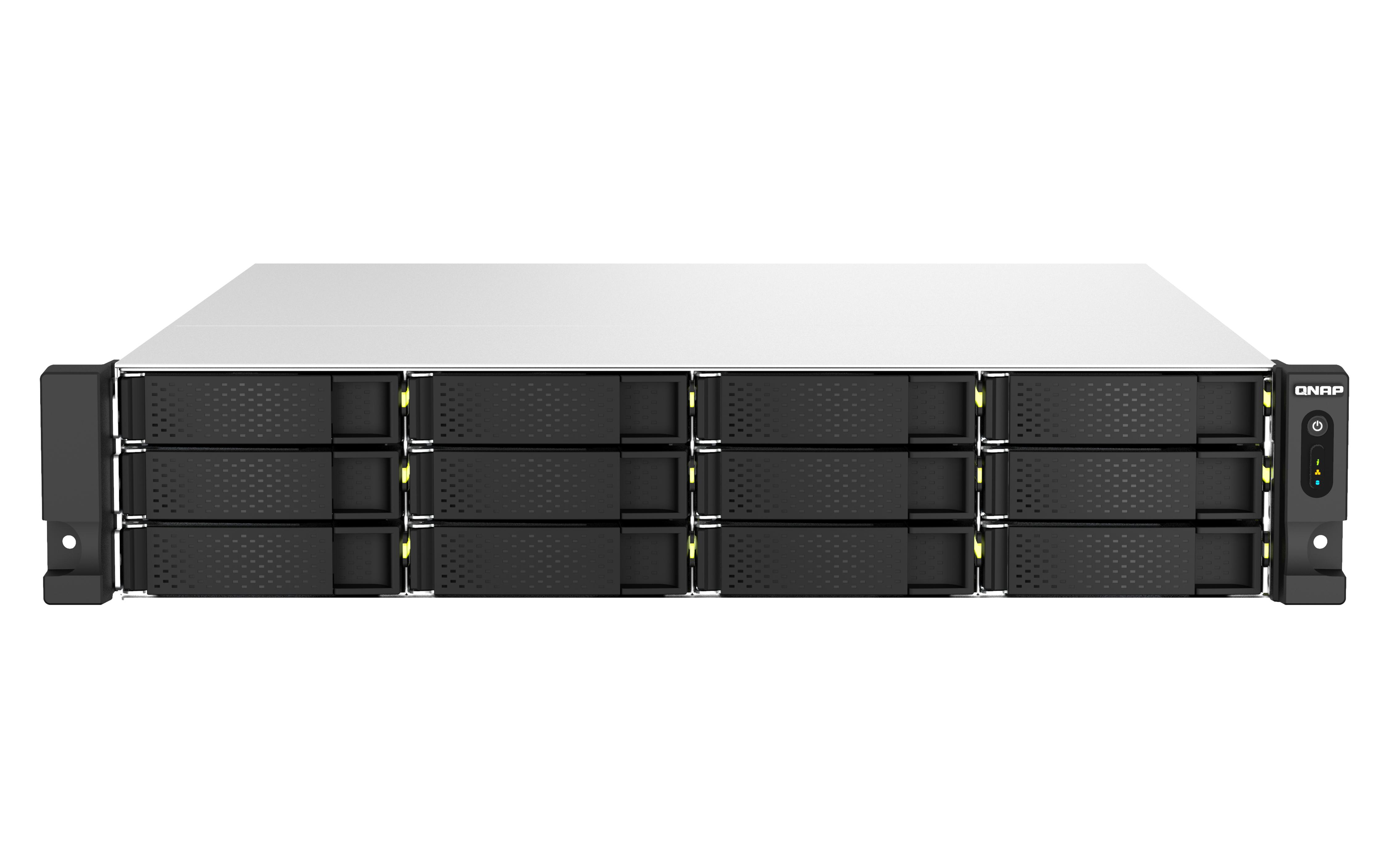 QNAP TS-h1887XU-RP NAS Поставка (2U) Intel Xeon E E-2334 16 GB DDR4 144 TB HDD QuTS hero Черен, Сив | JAR Computers QNAP TS-h1887XU-RP NAS Поставка (2U) Intel Xeon E E-2334 16 GB DDR4 144 TB HDD QuTS hero Черен, Сив