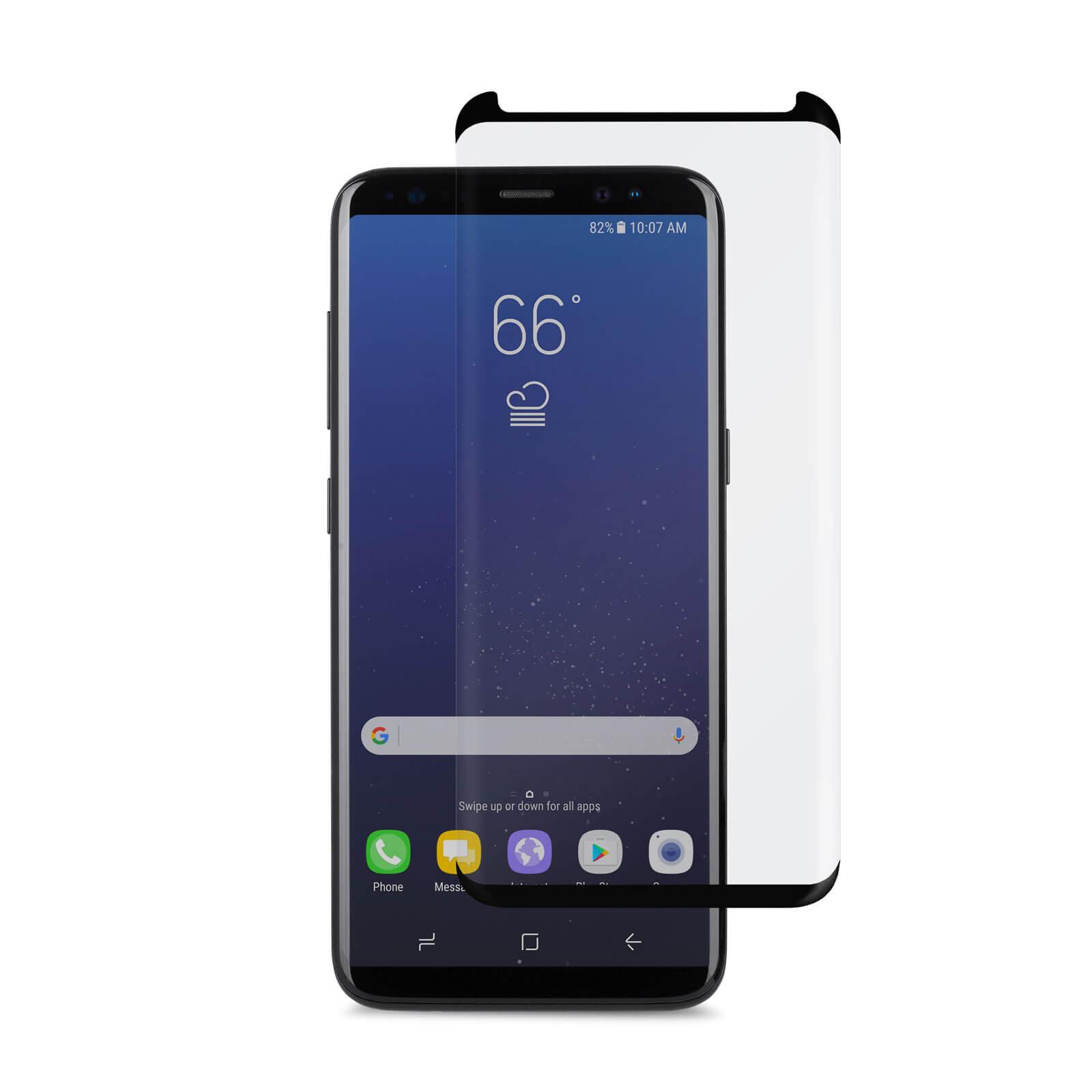 Стъклено защитно покритие за целия дисплей на Samsung Galaxy S8 Plus - Moshi IonGlass (прозрачен-черен) | JAR Computers Стъклено защитно покритие за целия дисплей на Samsung Galaxy S8 Plus - Moshi IonGlass (прозрачен-черен)