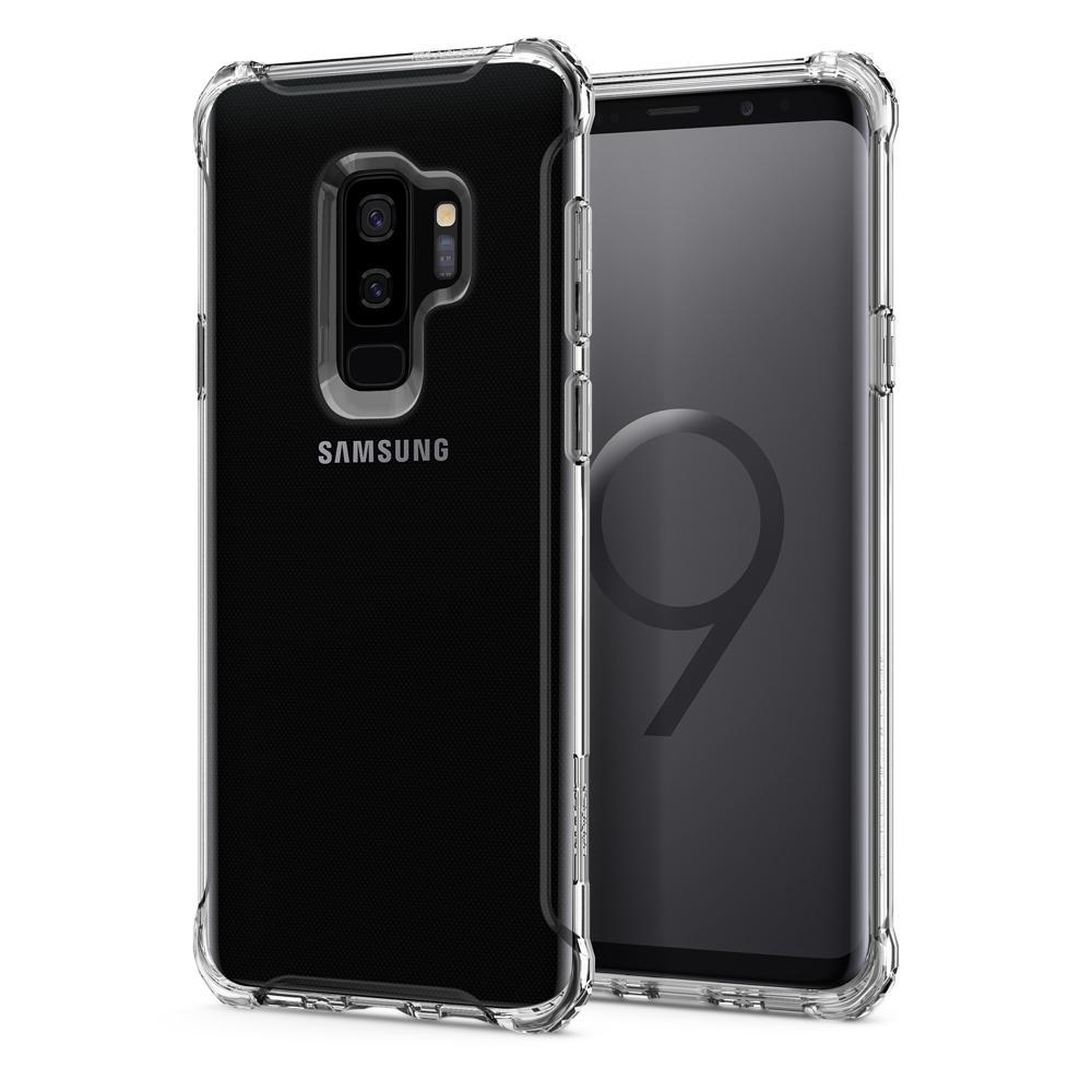 Термополиуретанов кейс с най-висока степен на защита за Samsung Galaxy S9 Plus - Spigen Rugged Crystal (прозрачен) | JAR Computers Термополиуретанов кейс с най-висока степен на защита за Samsung Galaxy S9 Plus - Spigen Rugged Crystal (прозрачен)