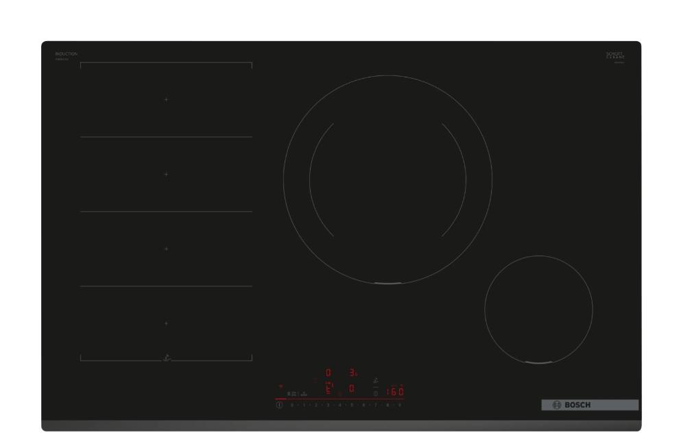 Bosch PXE831HC1E, SER6, Induction hob, 80 cm, FlexInduction, DirectSelect, PerfectFry Plus, HC, Black
