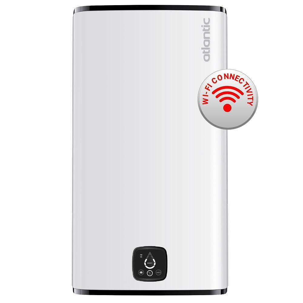 Бойлер Atlantic CUBE 100L 2.4 KW WI-FI БЯЛ (861339) , 100 , 2.4 , B , Вертикален