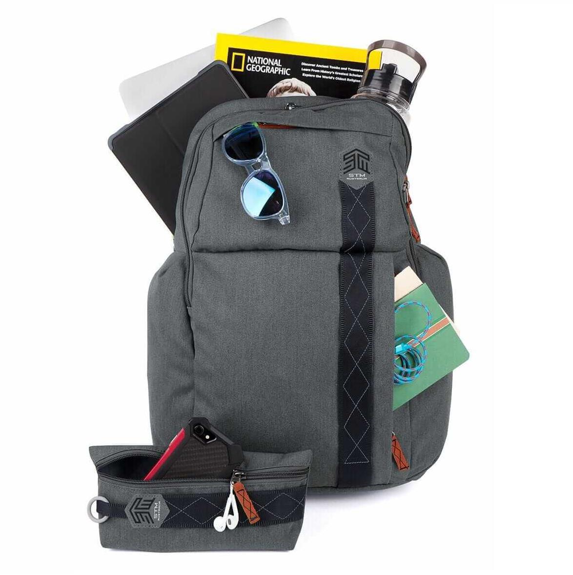 Елегантна и стилна раница за MacBook Pro 15 и лаптопи до 15 инча - STM Kings Backpack (сив) | JAR Computers Елегантна и стилна раница за MacBook Pro 15 и лаптопи до 15 инча - STM Kings Backpack (сив)