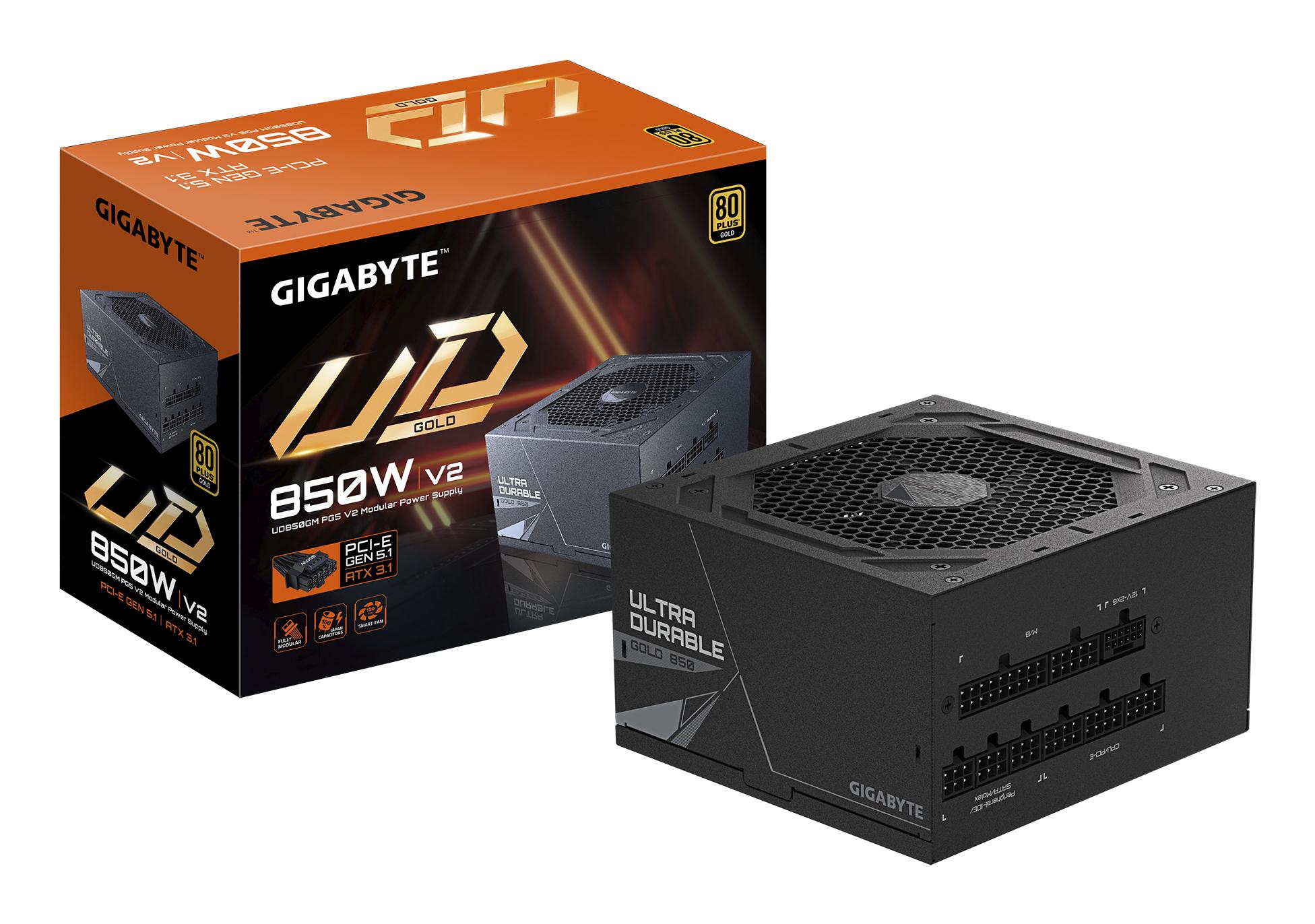 GIGABYTE UD850GM PG5 V2 захранващ блок 850 W 20+4 pin ATX ATX Черен | JAR Computers GIGABYTE UD850GM PG5 V2 захранващ блок 850 W 20+4 pin ATX ATX Черен