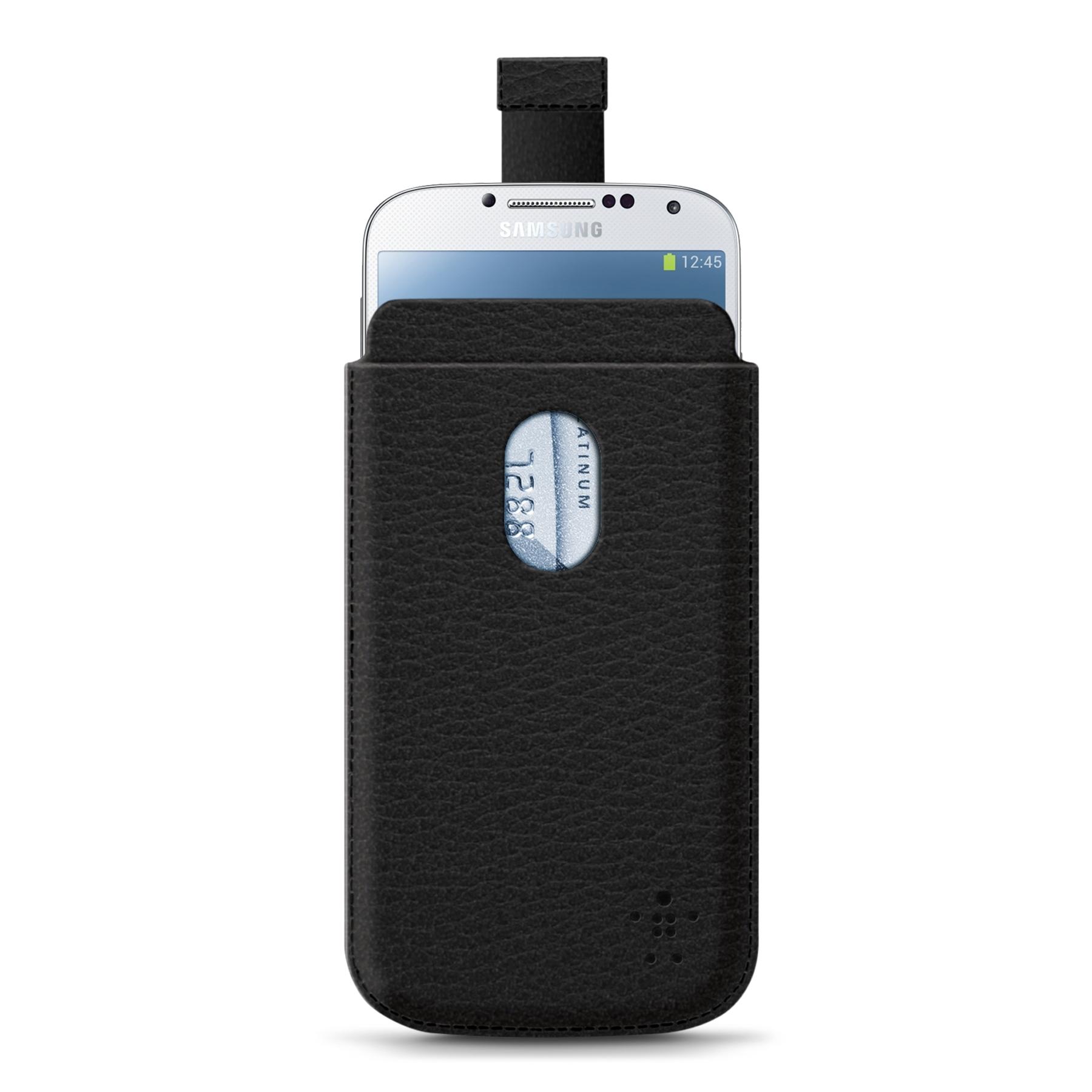 Кожен калъф за Samsung Galaxy S4 - Belkin Pocket (черен) | JAR Computers Кожен калъф за Samsung Galaxy S4 - Belkin Pocket (черен)