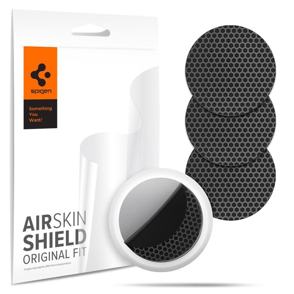 Комплект от 4 чифта защитни покрития за Apple AirTag - Spigen AirTag Hydrogel Foil Airskin 4 Set (черен-карбон) | JAR Computers Комплект от 4 чифта защитни покрития за Apple AirTag - Spigen AirTag Hydrogel Foil Airskin 4 Set (черен-карбон)