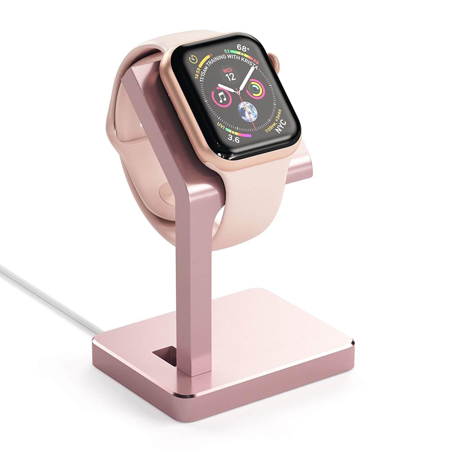 Луксозна алуминиева поставка за Apple Watch - Satechi Aluminum Apple Watch Stand (розово злато) | JAR Computers Луксозна алуминиева поставка за Apple Watch - Satechi Aluminum Apple Watch Stand (розово злато)