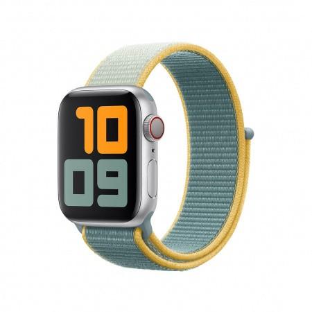 Оригинална текстилна каишка за Apple Watch 42мм, 44мм, 45мм, 46мм, Ultra 49мм - Apple Sunshine Sport Loop (зелен-жълт) (разопакован продукт) | JAR Computers Оригинална текстилна каишка за Apple Watch 42мм, 44мм, 45мм, 46мм, Ultra 49мм - Apple Sunshine Sport Loop (зелен-жълт) (разопакован продукт)