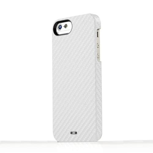 Поликарбонатов кейс с карбоново покритие за iPhone 5, iPhone 5S, iPhone SE - Tunewear Carbonlook (бял) | JAR Computers Поликарбонатов кейс с карбоново покритие за iPhone 5, iPhone 5S, iPhone SE - Tunewear Carbonlook (бял)