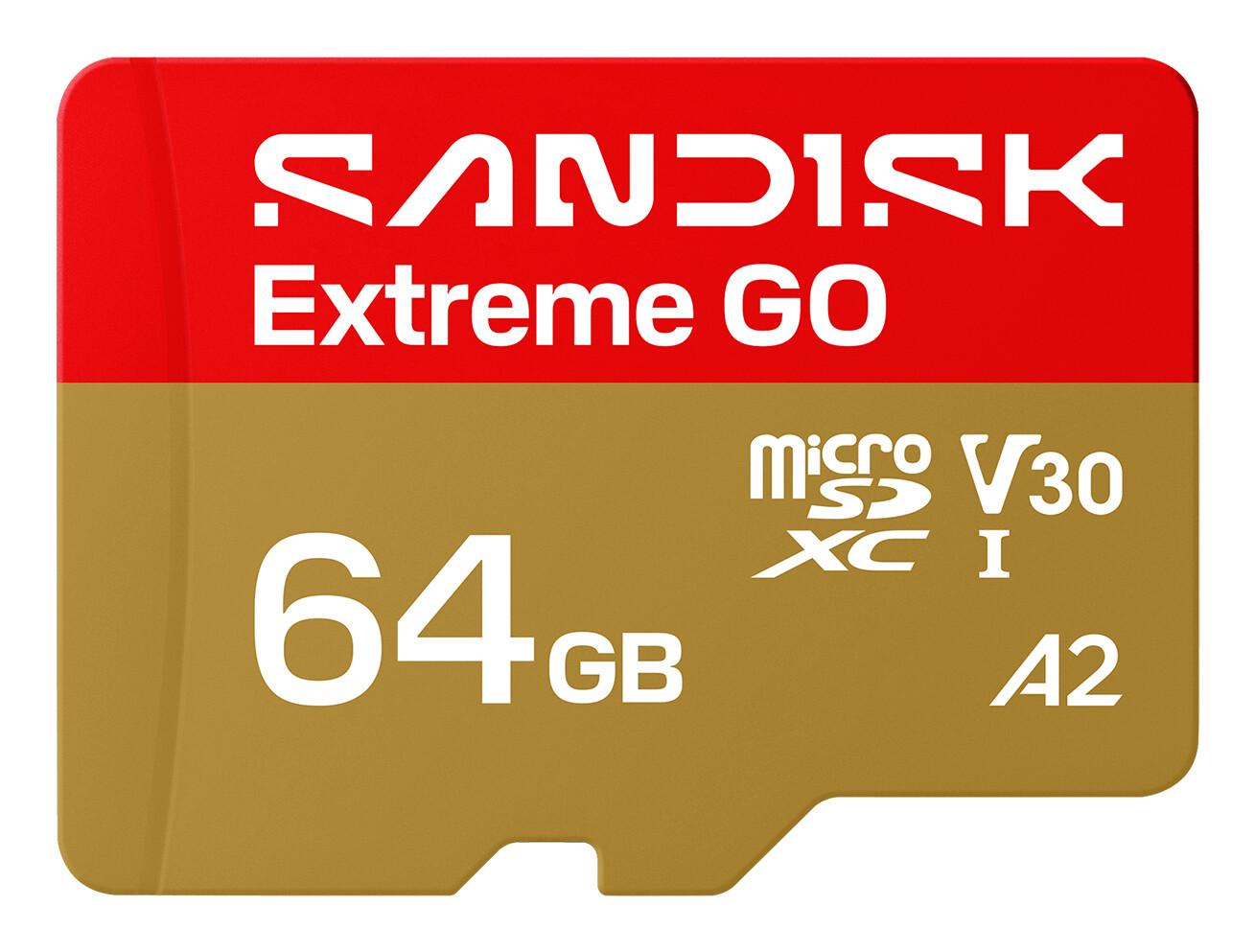SanDisk Extreme GO 64 GB MicroSDXC UHS-I | JAR Computers SanDisk Extreme GO 64 GB MicroSDXC UHS-I