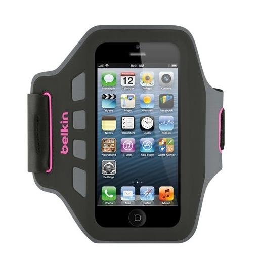 Спортен калъф за ръката за iPhone 5, iPhone 5S, iPhone SE - Belkin EaseFit Armband (сив-розов) | JAR Computers Спортен калъф за ръката за iPhone 5, iPhone 5S, iPhone SE - Belkin EaseFit Armband (сив-розов)
