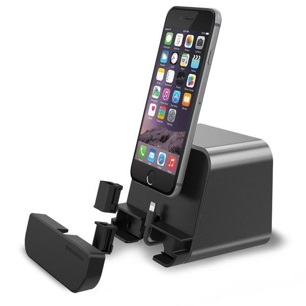 Универсална док станция за iPhone, iPad и мобилни устройства с microUSB - Verus i-Depot Cradle (тъмносива) | JAR Computers Универсална док станция за iPhone, iPad и мобилни устройства с microUSB - Verus i-Depot Cradle (тъмносива)