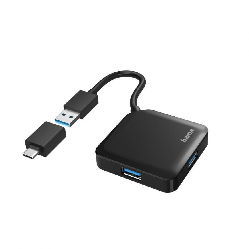 USB 3.0 HUB /4 P+1 USB-C ADAPT | JAR Computers USB 3.0 HUB /4 P+1 USB-C ADAPT