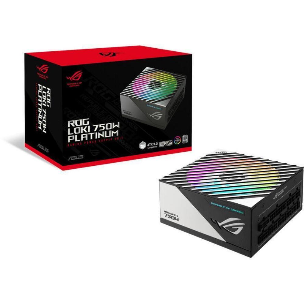 ASUS ROG Loki SFX-L 750W Platinum power supply unit 20+4 pin ATX Black, Silver (90YE00N4-B0NA00) (ASU90YE00N4-B0NA00)