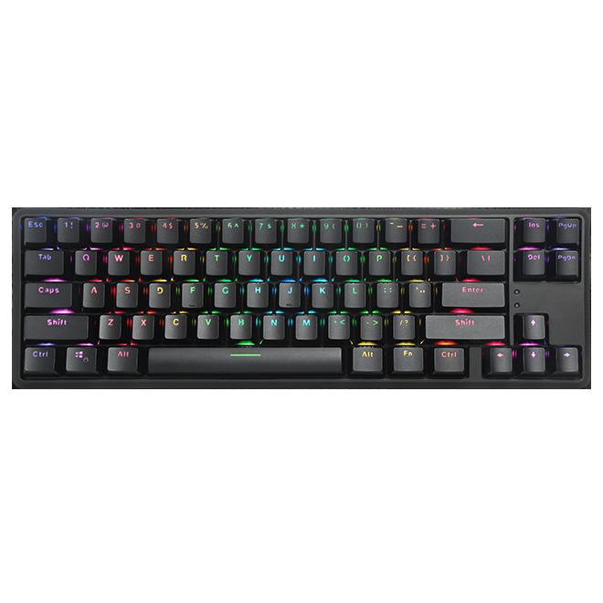 Delux Клавиатура Delux KM32 механична геймърска USB Type-C/Bluetooth v5.0 Rainbow RGB LED