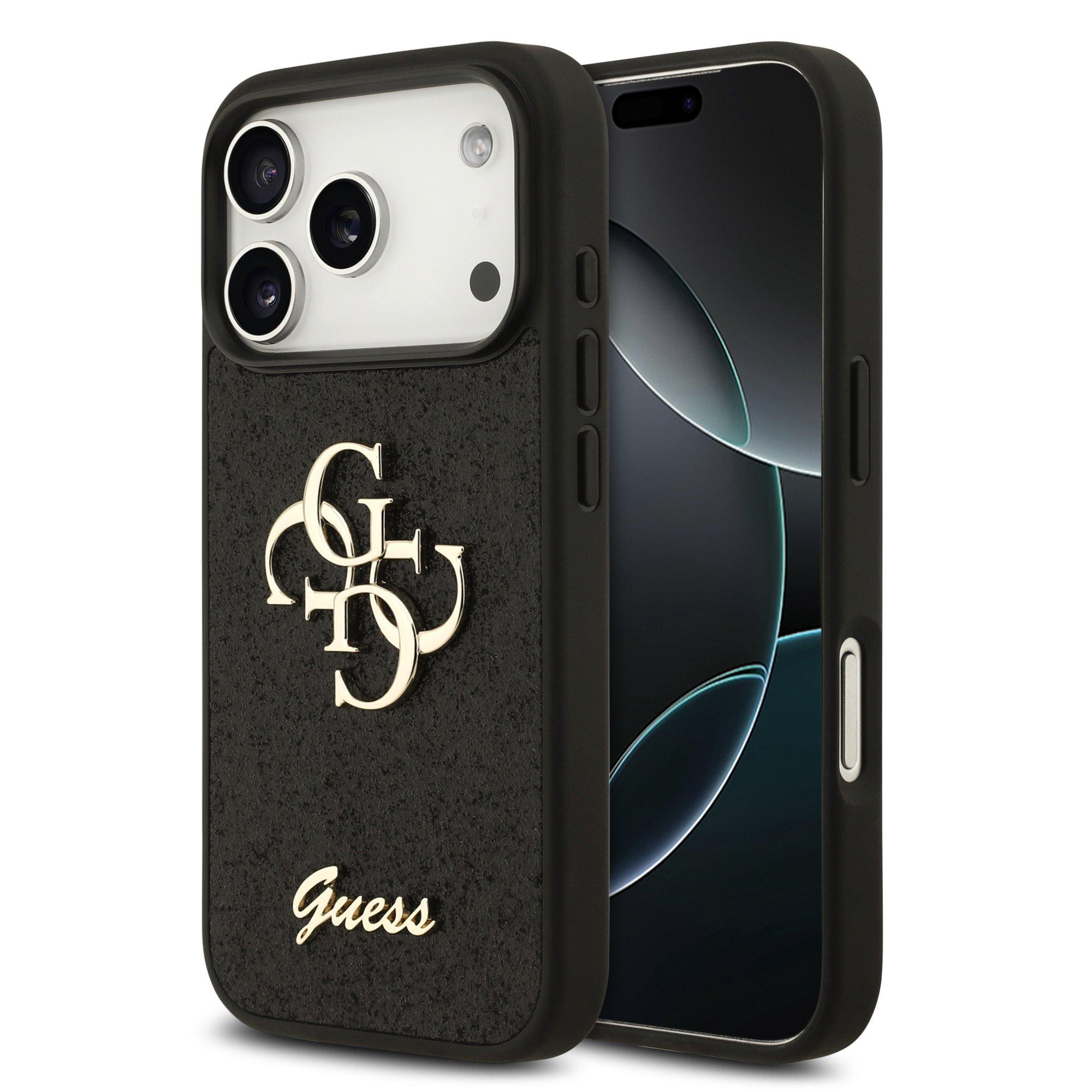 GUESS Калъф Apple iPhone 18 Pro, PU Fixed Glitter 4G Metal Logo, черен - GUHCP18LHG4SGK | JAR Computers GUESS Калъф Apple iPhone 18 Pro, PU Fixed Glitter 4G Metal Logo, черен - GUHCP18LHG4SGK