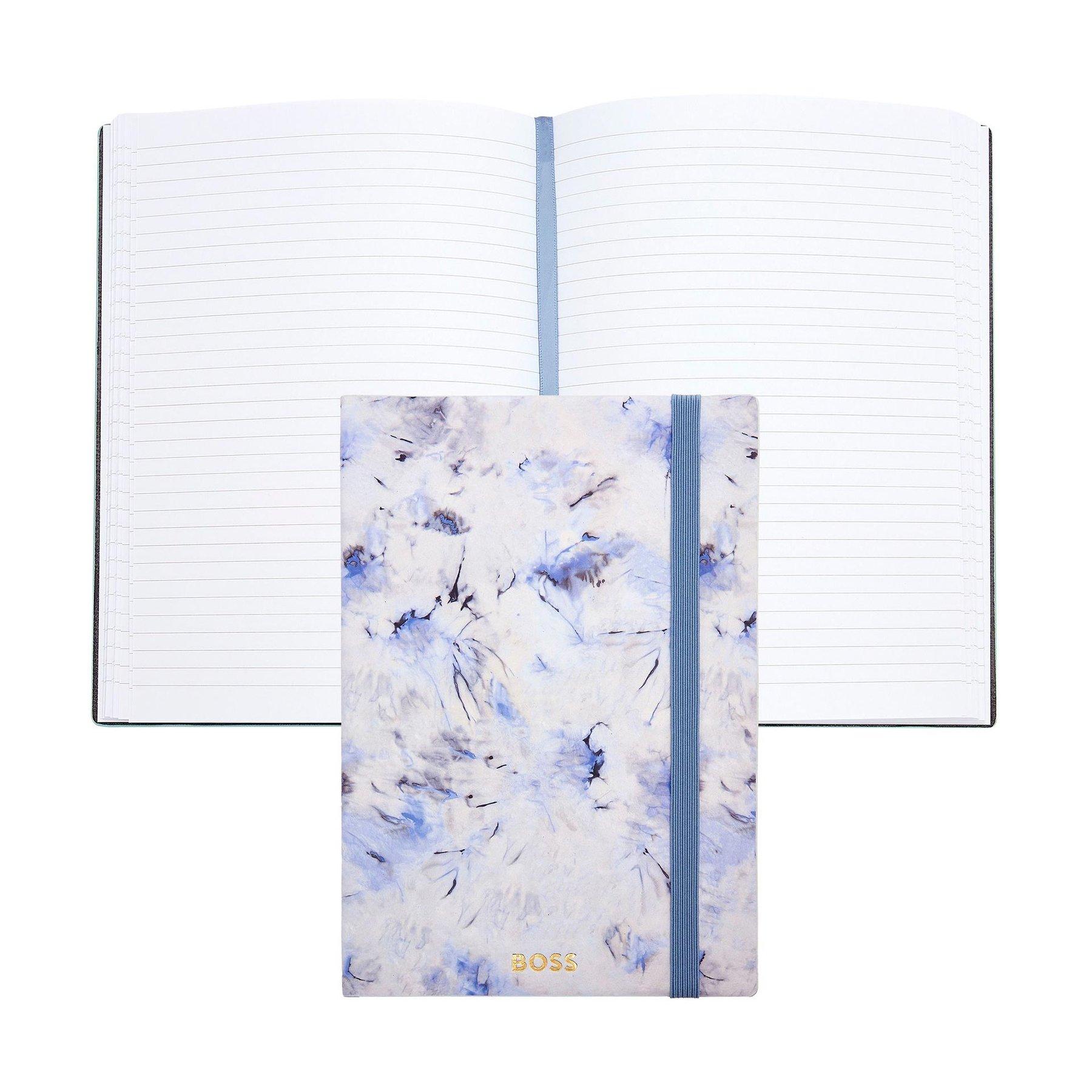 Hugo Boss Тефтер Tie-Dye Flower, A5, на редове, лилав