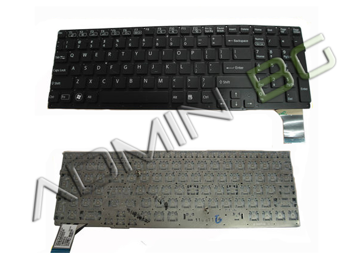 Клавиатура за лаптоп Sony Vaio VPC-SE VPCSE Black Without Frame for Backlit version US | JAR Computers Клавиатура за лаптоп Sony Vaio VPC-SE VPCSE Black Without Frame for Backlit version US