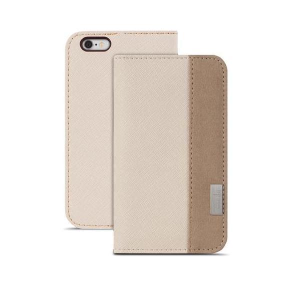 Кожен/текстилен калъф, тип портфейл и поставка за iPhone 6, iPhone 6S - Moshi Overture Flip Wallet Case (бежов) | JAR Computers Кожен/текстилен калъф, тип портфейл и поставка за iPhone 6, iPhone 6S - Moshi Overture Flip Wallet Case (бежов)