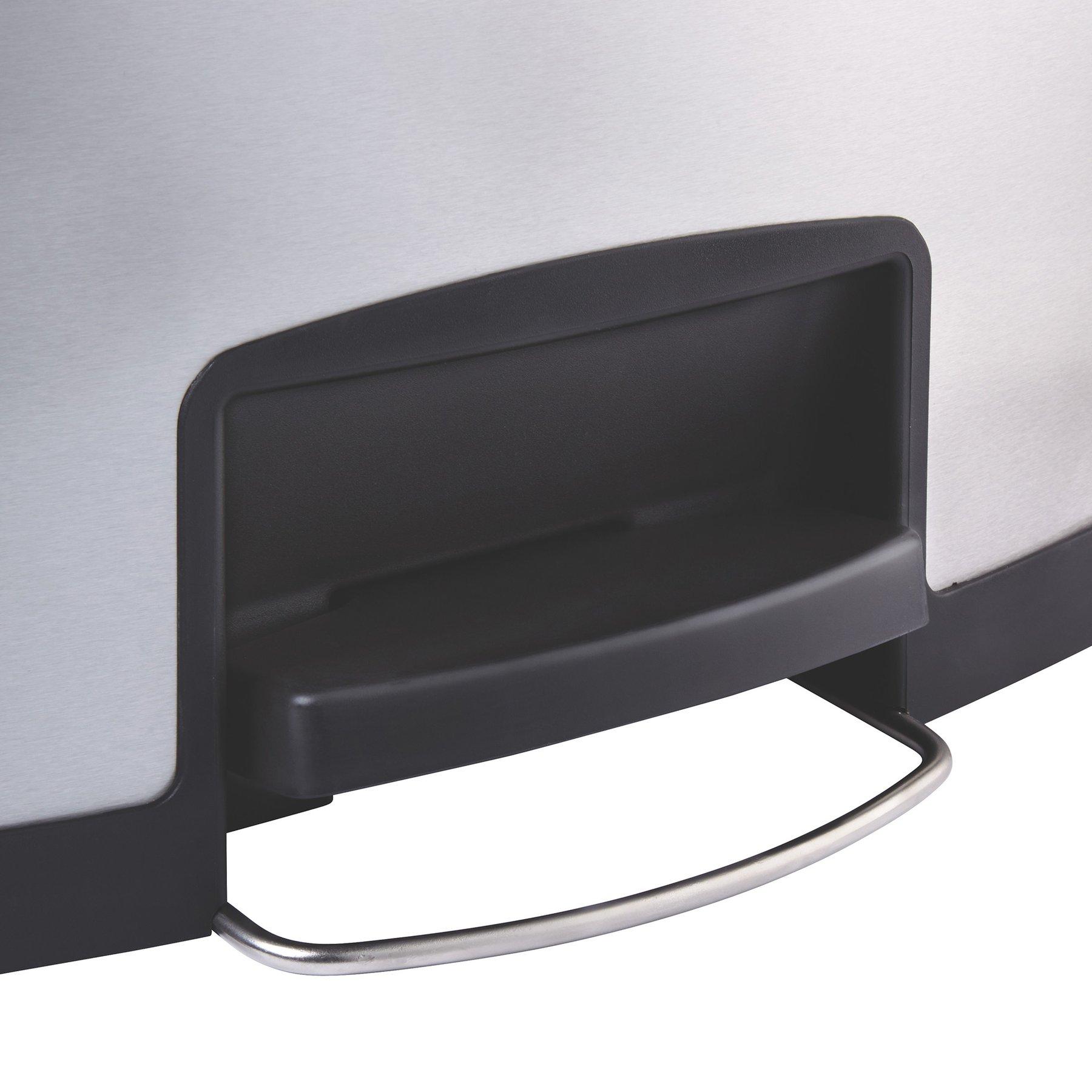 Кош Rubbermaid Slim Jim Front, метален, 30 L, черен, 42.75 x 32.59 x 55.52 cm