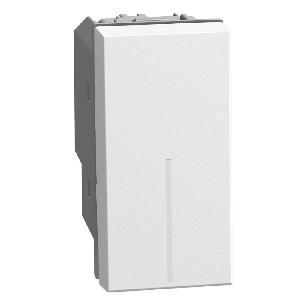Кръстат ключ 1M 10А Бял - bticino Light Now YW4004 | JAR Computers Кръстат ключ 1M 10А Бял - bticino Light Now YW4004