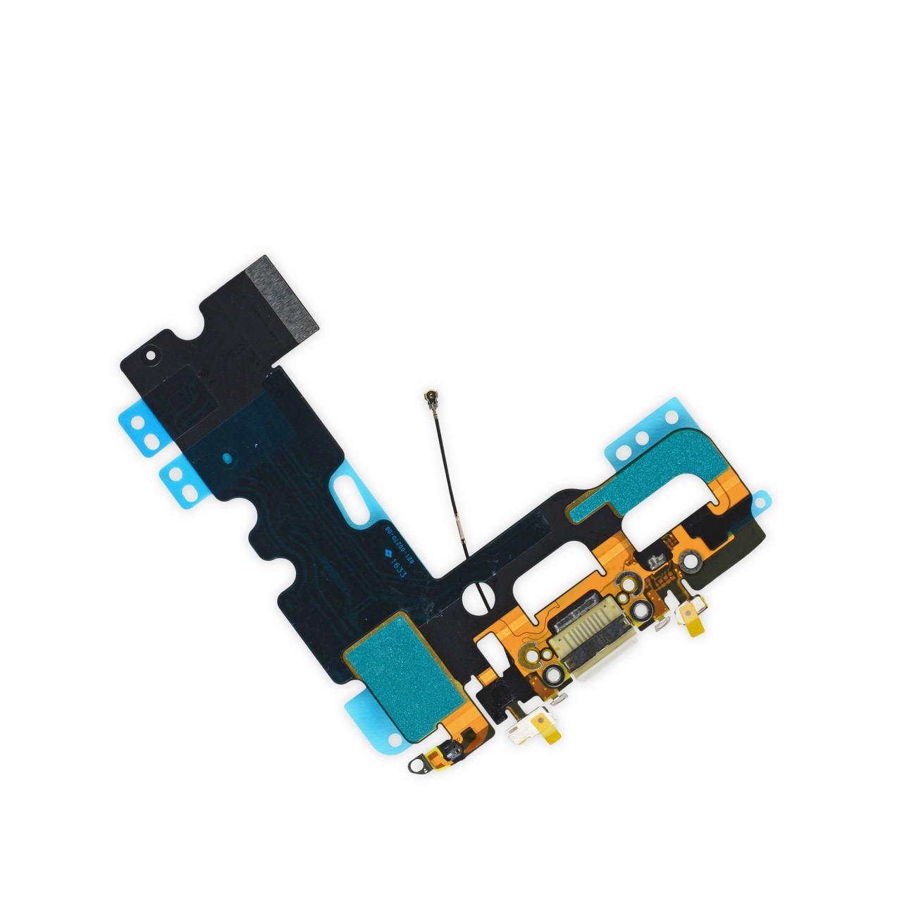 Лентов кабел с Lightning конектора и долните микрофони за iPhone 7 - iFixit iPhone 7 Lightning Connector Assembly Part Only (бял) | JAR Computers Лентов кабел с Lightning конектора и долните микрофони за iPhone 7 - iFixit iPhone 7 Lightning Connector Assembly Part Only (бял)