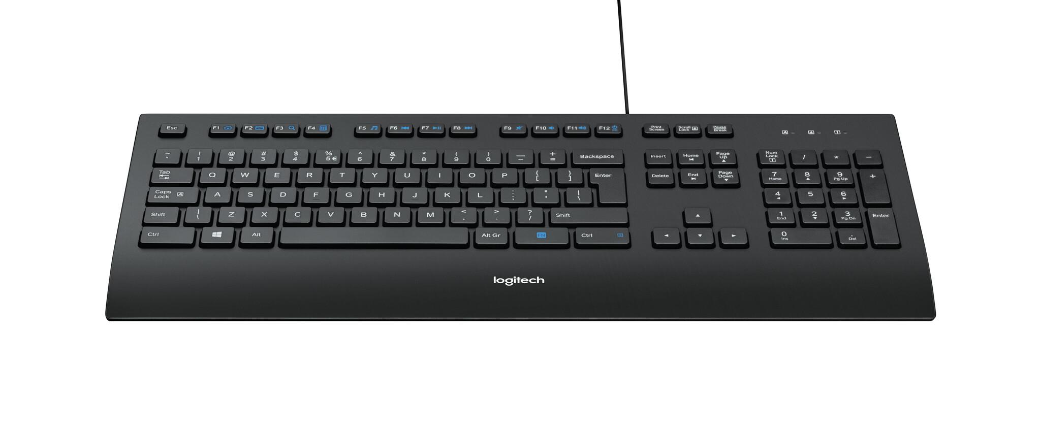 Logitech K280e for Business клавиатура Офис USB QWERTY Американски международен език Черен