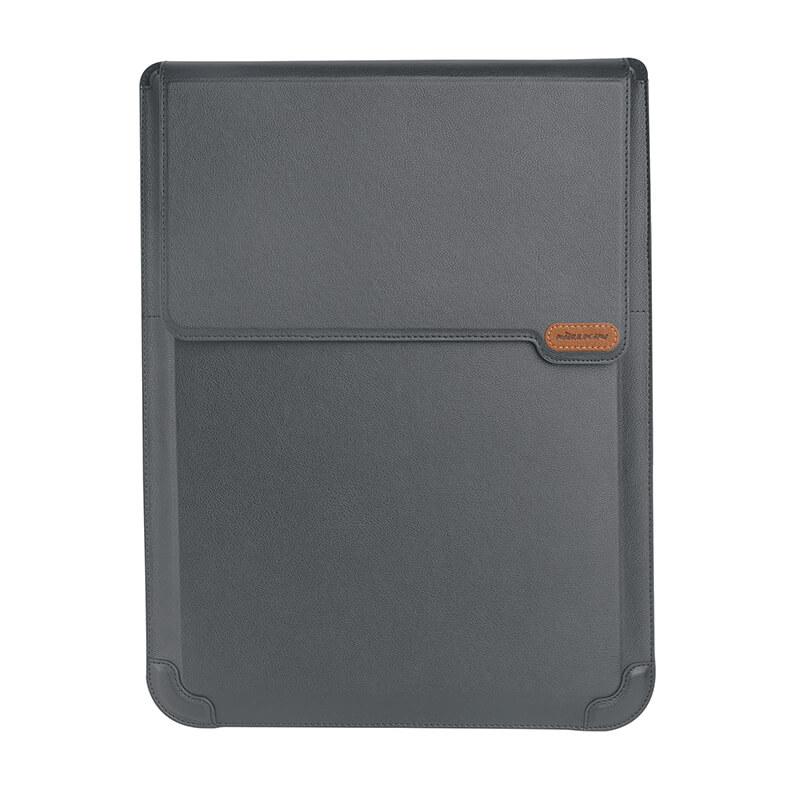 Nillkin Versatile Laptop Sleeve 16 3in1 - калъф с цип и вградена поставка за MacBook Pro 16, Mаcbook Pro 15 и лаптопи до 16 инча (сив) (bulk)