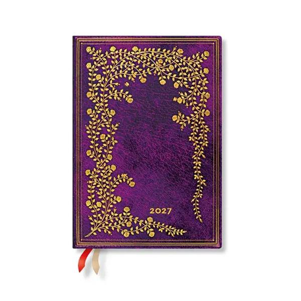 Paperblanks Планер New York Rose, Midi, вертикален, твърда корица, 88 листа, за 2027 година