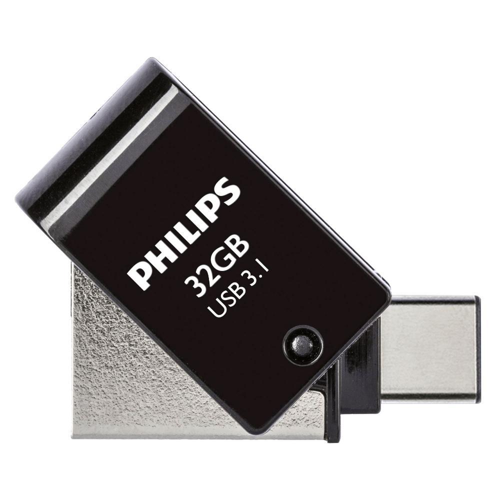 Philips 2-in-1 32GB USB 3.1 Stick με σύνδεση USB-C Μαύρο (PHUSB32G2IN1OTGGU3C) (PHIPHUSB32G2IN1OTGGU3C) | JAR Computers Philips 2-in-1 32GB USB 3.1 Stick με σύνδεση USB-C Μαύρο (PHUSB32G2IN1OTGGU3C) (PHIPHUSB32G2IN1OTGGU3C)