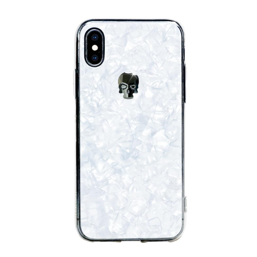 Силиконов (TPU) калъф с череп от кристали Сваровски за iPhone XS, iPhone X - Bling My Thing TPU Treasure Jet Hematite Skull Swarovski (бял) | JAR Computers Силиконов (TPU) калъф с череп от кристали Сваровски за iPhone XS, iPhone X - Bling My Thing TPU Treasure Jet Hematite Skull Swarovski (бял)