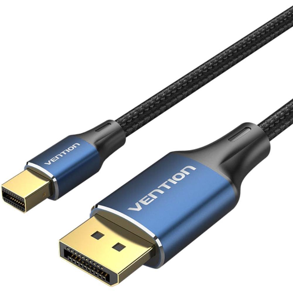 VENTION Cotton Braided 8K Mini DisplayPort to DisplayPort Cable 2M Blue Aluminum Alloy Type (HCFLH) (VENHCFLH) | JAR Computers VENTION Cotton Braided 8K Mini DisplayPort to DisplayPort Cable 2M Blue Aluminum Alloy Type (HCFLH) (VENHCFLH)