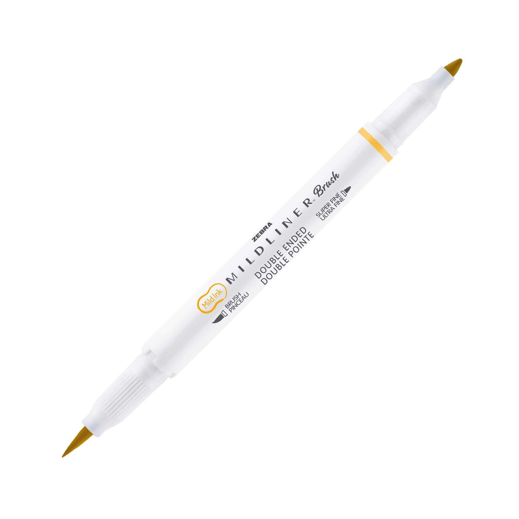Zebra Маркер-четка Mildliner Brush&Marker Warm, златист | JAR Computers Zebra Маркер-четка Mildliner Brush&Marker Warm, златист