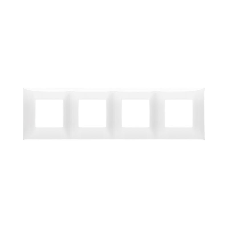 Декоративна рамка 2+2+2+2M Бял гланц - VIMAR Neve Up 09668.01 | JAR Computers Декоративна рамка 2+2+2+2M Бял гланц - VIMAR Neve Up 09668.01